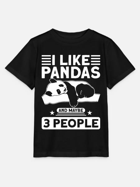 Panda Pandas Panda Liebhaber Geschenk - Stanley/Stella Kinder T-Shirt MINI CREATOR  - Schwarz