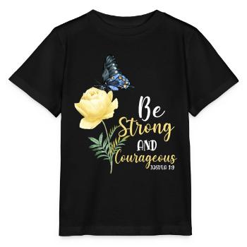 Christian Bible Verse Quote - Stanley/Stella Kinder T-Shirt MINI CREATOR  - Schwarz - Vorne - Mikhail (115cm)
