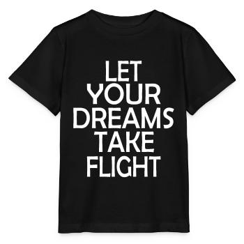 Laissez vos rêves prendre leur envol - T-shirt bio MINI CREATOR Stanley/Stella Enfant - noir - Devant - Mikhail (115cm)