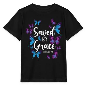 Christian Bible Verse Quote - Stanley/Stella Kinder T-Shirt MINI CREATOR  - Schwarz - Vorne - Mikhail (115cm)