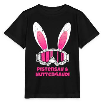 Skiers Après-ski Party Pistensau & Hüttengaudi - Stanley/Stella MINI CREATOR Kids’ T-Shirt - black - Front - Mikhail (115cm)