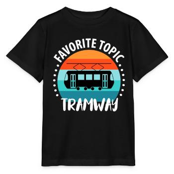 Tram Driver Tram Light Rail Tram - Stanley/Stella MINI CREATOR Kids’ T-Shirt - black - Front - Mikhail (115cm)