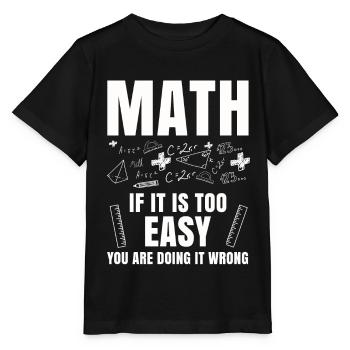 Mathematik Tshirt Professor Geometrie Algebra Pi - Stanley/Stella Kinder T-Shirt MINI CREATOR  - Schwarz - Vorne - Mikhail (115cm)