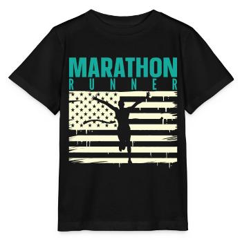 Marathon Marathon Marathon Runner Gift - Stanley/Stella MINI CREATOR Kids’ T-Shirt - black - Front - Mikhail (115cm)