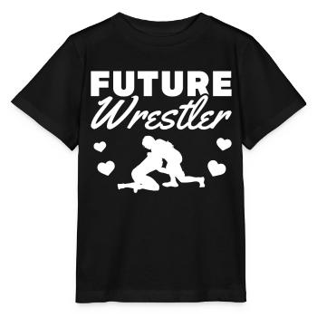 Baby Future Wrestler Wrestling Kampfsport Ringen - Stanley/Stella Kinder T-Shirt MINI CREATOR  - Schwarz - Vorne - Mikhail (115cm)