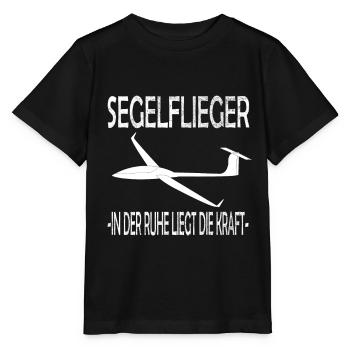 Segelflieger und Segelfliegen - Stanley/Stella Kinder T-Shirt MINI CREATOR  - Schwarz - Vorne - Mikhail (115cm)