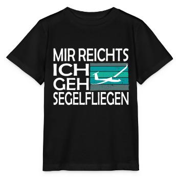 Segelflieger und Segelfliegen - Stanley/Stella Kinder T-Shirt MINI CREATOR  - Schwarz - Vorne - Mikhail (115cm)