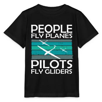 Segelflieger und Segelfliegen - Stanley/Stella Kinder T-Shirt MINI CREATOR  - Schwarz - Vorne - Mikhail (115cm)