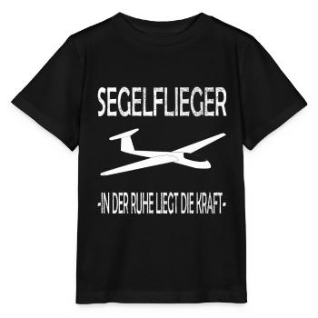 Segelflieger und Segelfliegen - Stanley/Stella Kinder T-Shirt MINI CREATOR  - Schwarz - Vorne - Mikhail (115cm)