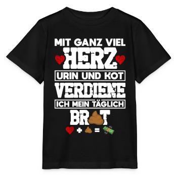 Krankenhaus Arzthelferin Krankenschwester - Stanley/Stella Kinder T-Shirt MINI CREATOR  - Schwarz - Vorne - Mikhail (115cm)
