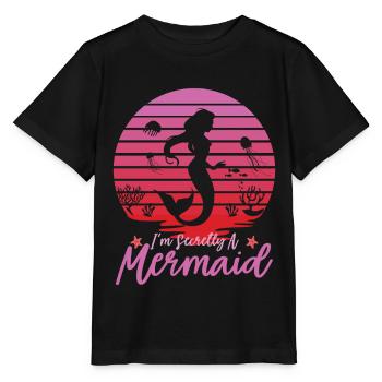 Mermaid Mermaid Mermaid Gift - Stanley/Stella MINI CREATOR Kids’ T-Shirt - black - Front - Mikhail (115cm)