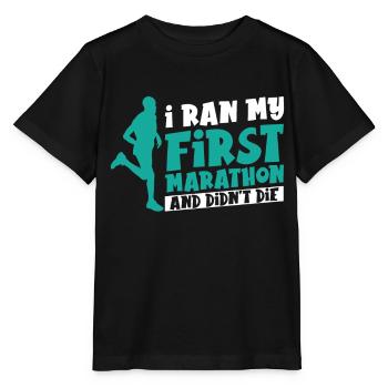 Marathon Marathon Marathon Runner Gift - Stanley/Stella MINI CREATOR Kids’ T-Shirt - black - Front - Mikhail (115cm)