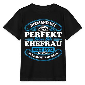 Ehepaar 50. Hochzeitstag Goldene Hochzeit Geschenk - Stanley/Stella Kinder T-Shirt MINI CREATOR  - Schwarz - Vorne - Mikhail (115cm)