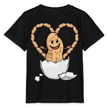 Herzlich Glückwunsch Baby Erdnuss Geburt Kind Ei - Stanley/Stella Kinder T-Shirt MINI CREATOR  - Schwarz - Vorne - Mikhail (115cm)
