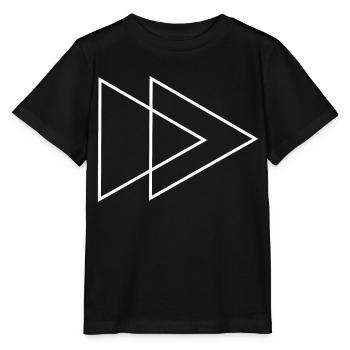 Doppel Dreieck Weiss - Stanley/Stella Kinder T-Shirt MINI CREATOR  - Schwarz - Vorne - Mikhail (115cm)