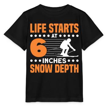 Skieurs Ski Ski Cadeau - T-shirt bio MINI CREATOR Stanley/Stella Enfant - noir - Devant - Mikhail (115cm)