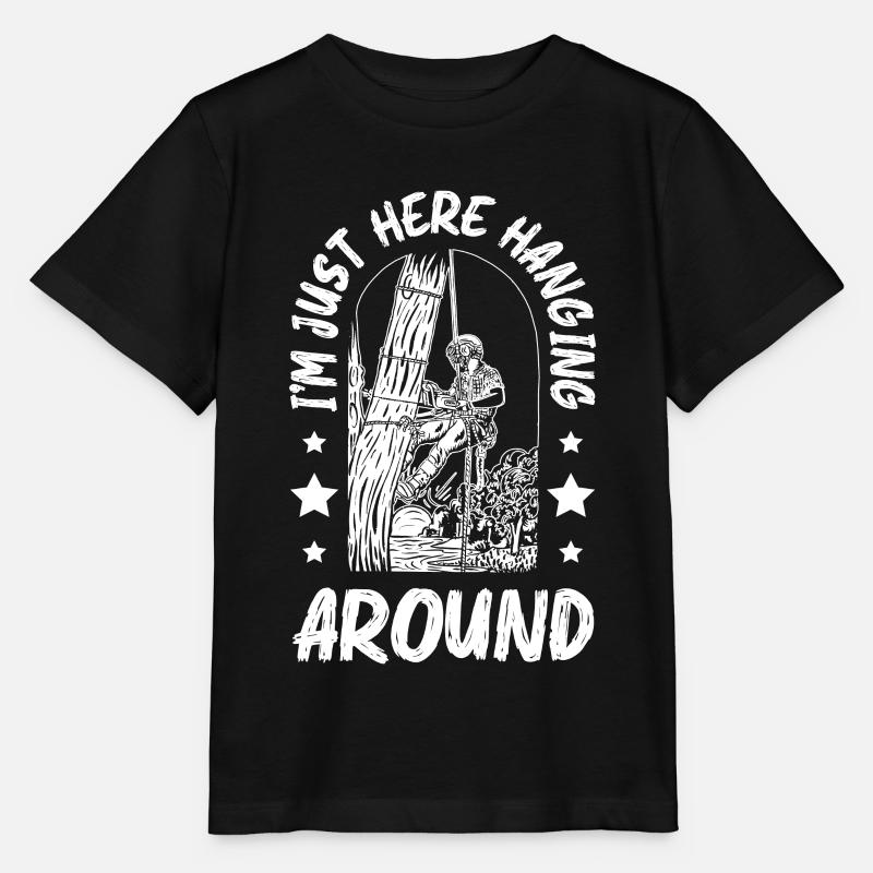 Arboriculteur pour un élagueur d’arbres - T-shirt bio MINI CREATOR Stanley/Stella Enfant - noir