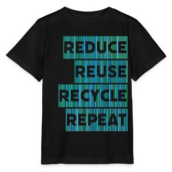 Recycling Environment Climate Protection Nature - Stanley/Stella MINI CREATOR Kids’ T-Shirt - black - Front - Mikhail (115cm)