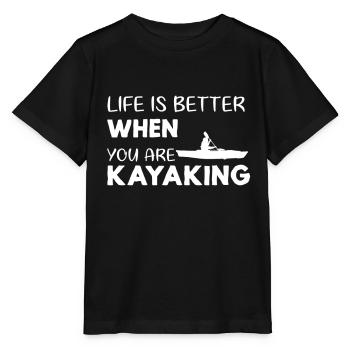 Kayak Kayak Kayaker Kayaker Kayaking - T-shirt bio MINI CREATOR Stanley/Stella Enfant - noir - Devant - Mikhail (115cm)