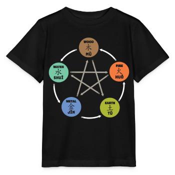 Qigong Qi Gong Tai Chi Chigong - Stanley/Stella Kinder T-Shirt MINI CREATOR  - Schwarz - Vorne - Mikhail (115cm)