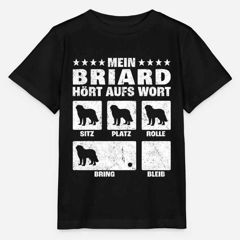 Briard Hundetricks Berger de Brie Hundetrainer - Stanley/Stella Kinder T-Shirt MINI CREATOR  - Schwarz