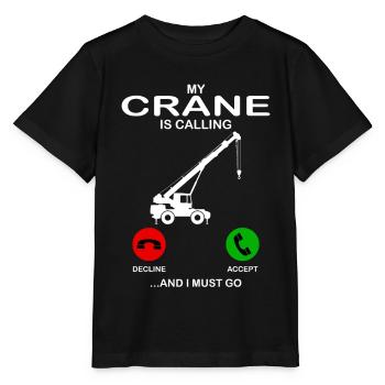 Crane - Stanley/Stella MINI CREATOR Kids’ T-Shirt - black - Front - Mikhail (115cm)