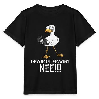 Norden Küste Möwe Spruch Faullenzer Ostsee Nordsee - Stanley/Stella Kinder T-Shirt MINI CREATOR  - Schwarz - Vorne - Mikhail (115cm)