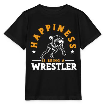 Wrestling Wrestling Trainer Wrestling Gift - Stanley/Stella MINI CREATOR Kids’ T-Shirt - black - Front - Mikhail (115cm)