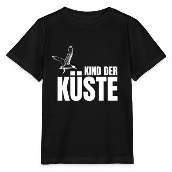 Kind der Küste mit Möwe für Kinder der Küste - Stanley/Stella Kinder T-Shirt MINI CREATOR  - Schwarz - Vorne - Mikhail (115cm)