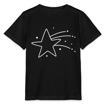 Idée cadeau Shooting Star - T-shirt bio MINI CREATOR Stanley/Stella Enfant - noir - Devant - Mikhail (115cm)