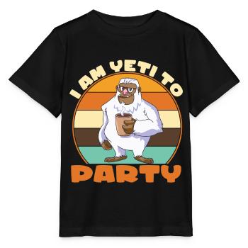 Bigfoot Sasquatch Yeti - Stanley/Stella Kinder T-Shirt MINI CREATOR  - Schwarz - Vorne - Mikhail (115cm)