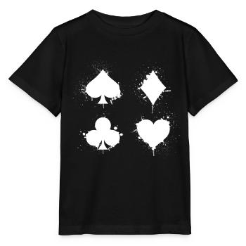 Joueurs de poker Casino Cartes de poker Joueurs de poker - T-shirt bio MINI CREATOR Stanley/Stella Enfant - noir - Devant - Mikhail (115cm)