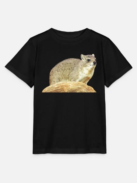 Klippschliefer - Schliefer - Wüstenschliefer - Stanley/Stella Kinder T-Shirt MINI CREATOR - Schwarz