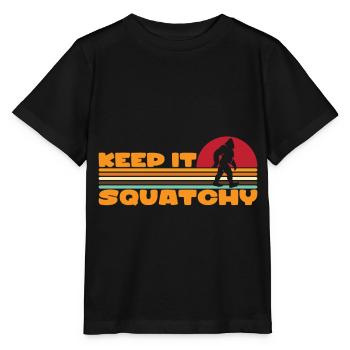 Bigfoot Sasquatch Yeti - Stanley/Stella Kinder T-Shirt MINI CREATOR  - Schwarz - Vorne - Mikhail (115cm)