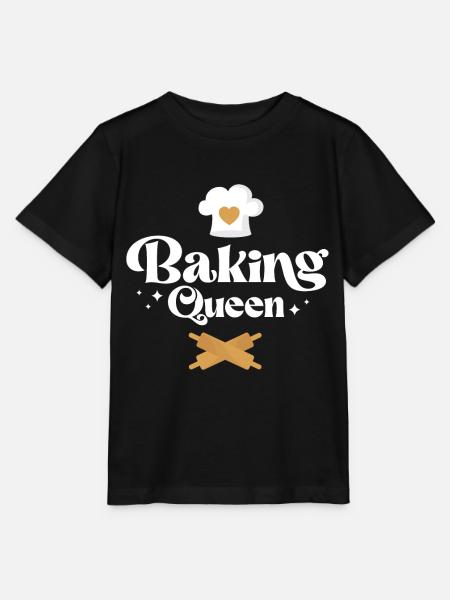 Cuisson Cuisson Baking Queen - T-shirt bio MINI CREATOR Stanley/Stella Enfant - noir