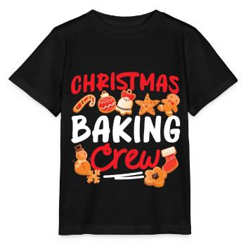 Bake Baking Gingerbread Man - Stanley/Stella MINI CREATOR Kids’ T-Shirt - black - Front - Mikhail (115cm)