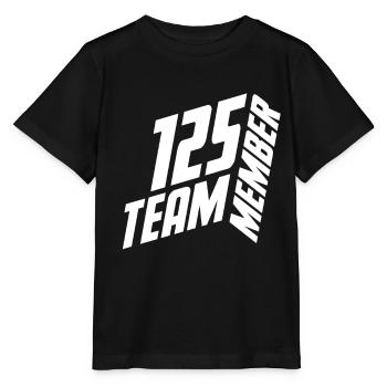 TEAM MEMBER 125 JERSEY NUMBER SHIRT NUMBER - Stanley/Stella Kinder T-Shirt MINI CREATOR  - Schwarz - Vorne - Mikhail (115cm)