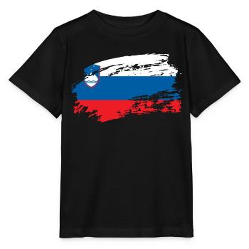 slovénie slovénie - T-shirt bio MINI CREATOR Stanley/Stella Enfant - noir - Devant - Mikhail (115cm)