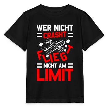 Modellflug Modellbauer Modellflieger Modelflug - Stanley/Stella Kinder T-Shirt MINI CREATOR  - Schwarz - Vorne - Mikhail (115cm)