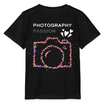 Fotografie Fotografieren Spiegelreflex - Stanley/Stella Kinder T-Shirt MINI CREATOR  - Schwarz - Vorne - Mikhail (115cm)