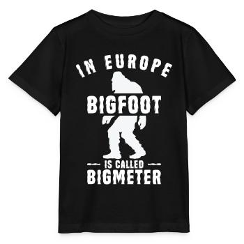 Bigfoot Sasquatch Yeti - Stanley/Stella Kinder T-Shirt MINI CREATOR  - Schwarz - Vorne - Mikhail (115cm)