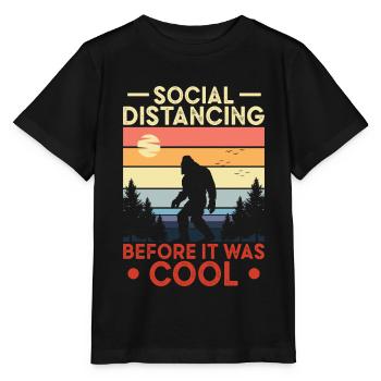 Bigfoot Sasquatch Yeti - Stanley/Stella Kinder T-Shirt MINI CREATOR  - Schwarz - Vorne - Mikhail (115cm)