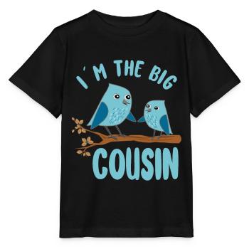 Große Cousine Vögel - Ich werde große Cousine - Stanley/Stella Kinder T-Shirt MINI CREATOR  - Schwarz - Vorne - Mikhail (115cm)