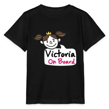 Victoria à bord - T-shirt bio MINI CREATOR Stanley/Stella Enfant - noir - Devant - Mikhail (115cm)