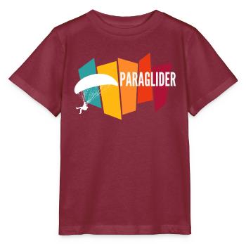 Parapente - T-shirt bio MINI CREATOR Stanley/Stella Enfant - bordeaux - Devant - Kain (125cm)