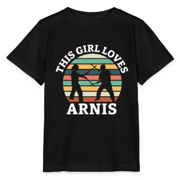 Eskrima Kali Arnis Escrima Sticks Arts Martiaux - T-shirt bio MINI CREATOR Stanley/Stella Enfant - noir - Devant - Mikhail (115cm)