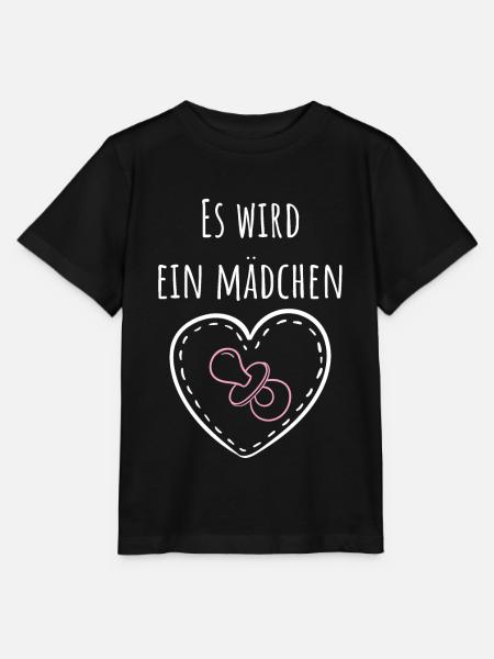 Es wird ein Mädchen! - Stanley/Stella Kinder T-Shirt MINI CREATOR - Schwarz