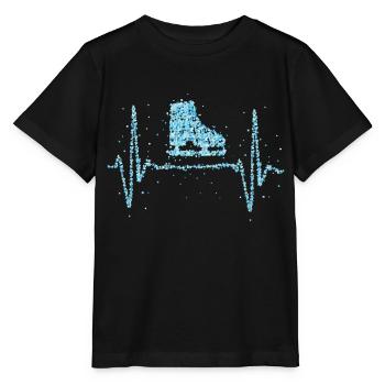 Patinage sur glace Heartbeat Patinage sur glace - T-shirt bio MINI CREATOR Stanley/Stella Enfant - noir - Devant - Mikhail (115cm)