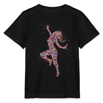 Dancing Fitness Workout Gift - Stanley/Stella MINI CREATOR Kids’ T-Shirt - black - Front - Mikhail (115cm)