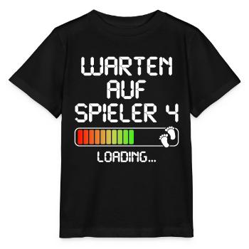 Zweites Mal Papa Mama Vater Mutter Zweites Kind - Stanley/Stella Kinder T-Shirt MINI CREATOR  - Schwarz - Vorne - Mikhail (115cm)